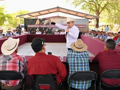 Gobernador Durazo respalda al Fuerte Mayo y asegura agua para el campo