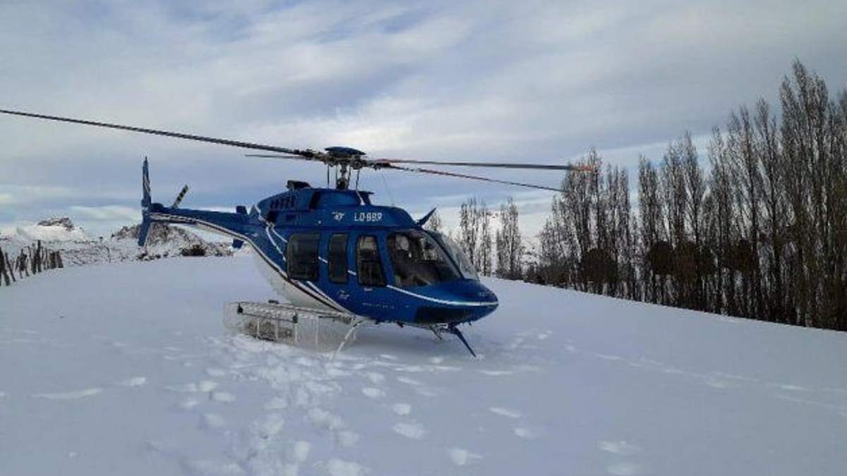 Rescate en helicóptero. Fuente: (Twitter)