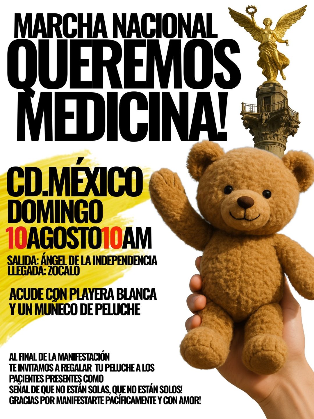 Marcha por el desabasto de medicamentos