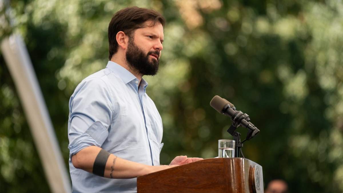 El presidente de Chile, Gabriel Boric