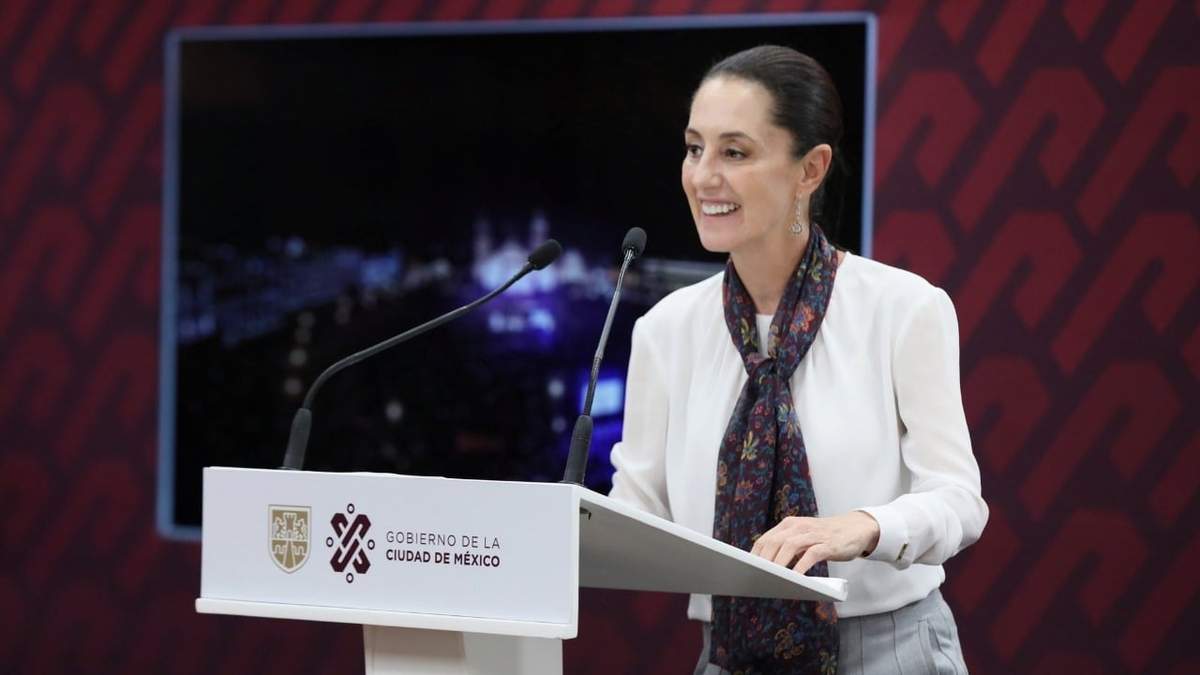 La jefa de gobierno Claudia Sheinbaum en conferencia