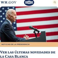 Página web de la Casa Blanca reactiva sección en español tras salida de Trump