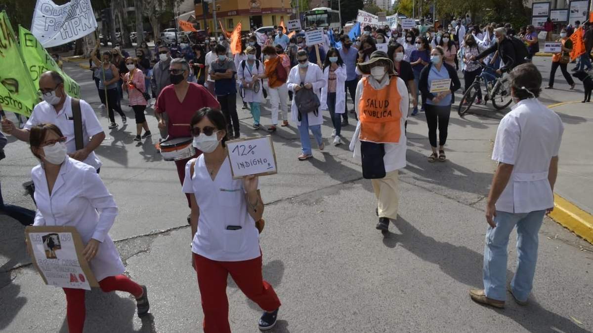 Manifestaciones en Neuquén. Fuente:(Twitter)