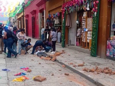 Elevan a 5.9 la magnitud del sismo con epicentro en Tlacolula, Oaxaca; hay un herido (Video)