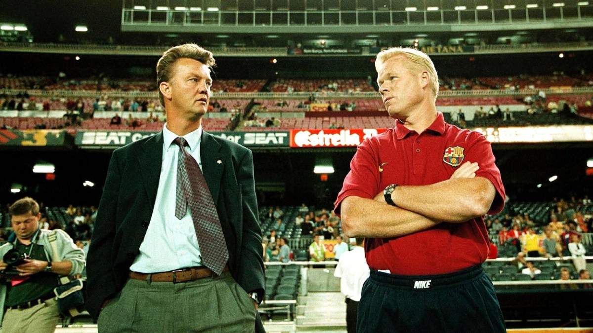 Koeman con Van Gaal, en 1999. Fuente (Instagram)