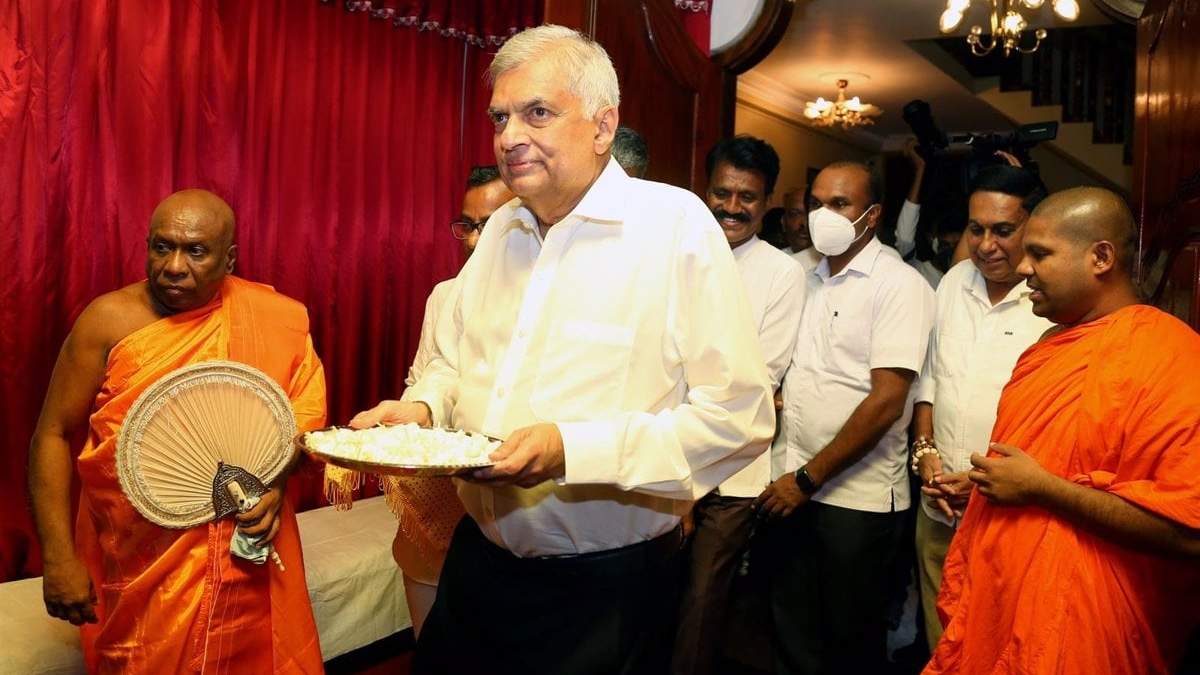 El primer ministro de Sri Lanka, Ranil Wickremesinghe