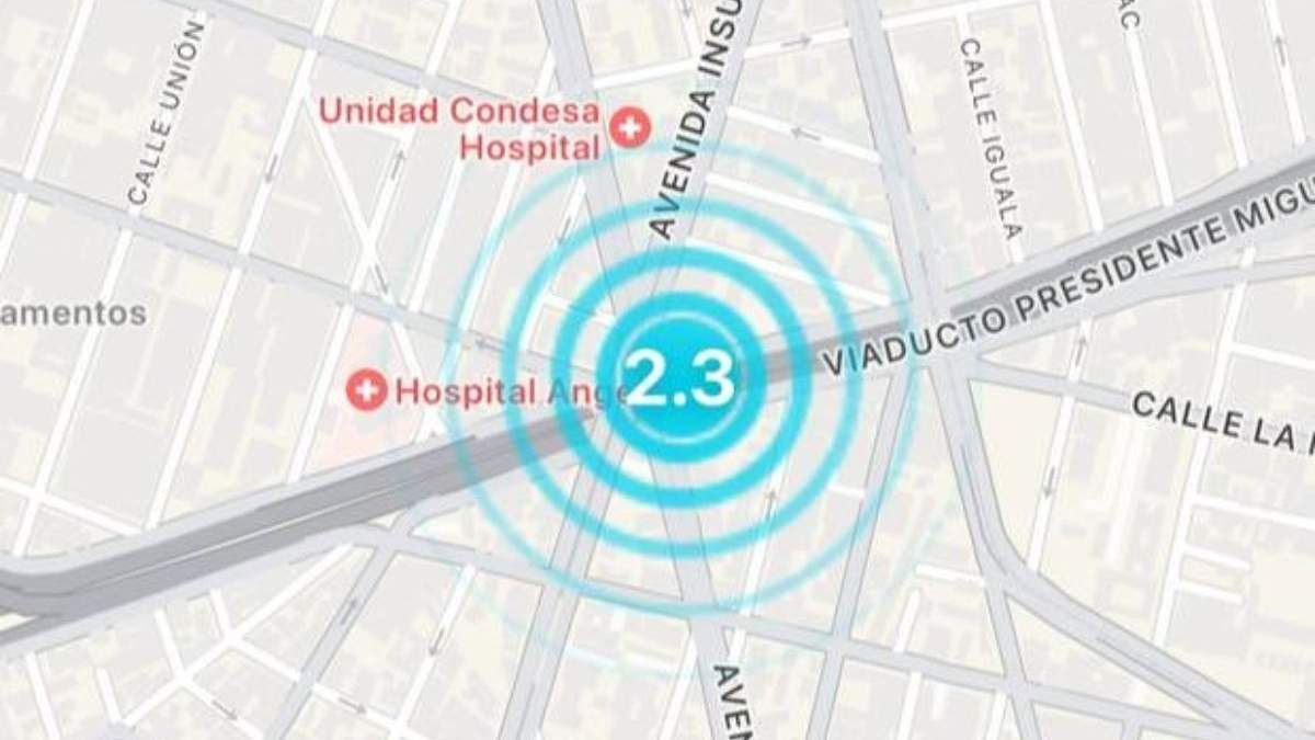 La zona del epicentro del sismo