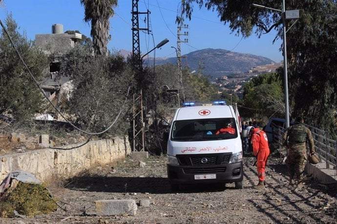 Al menos 38 muertos y 124 heridos en ataques israelíes en Líbano durante este lunes