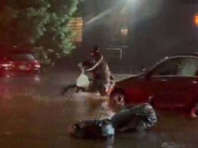 Buscan a repartidor de comida que desafió al huracán Ida, para recompensarlo