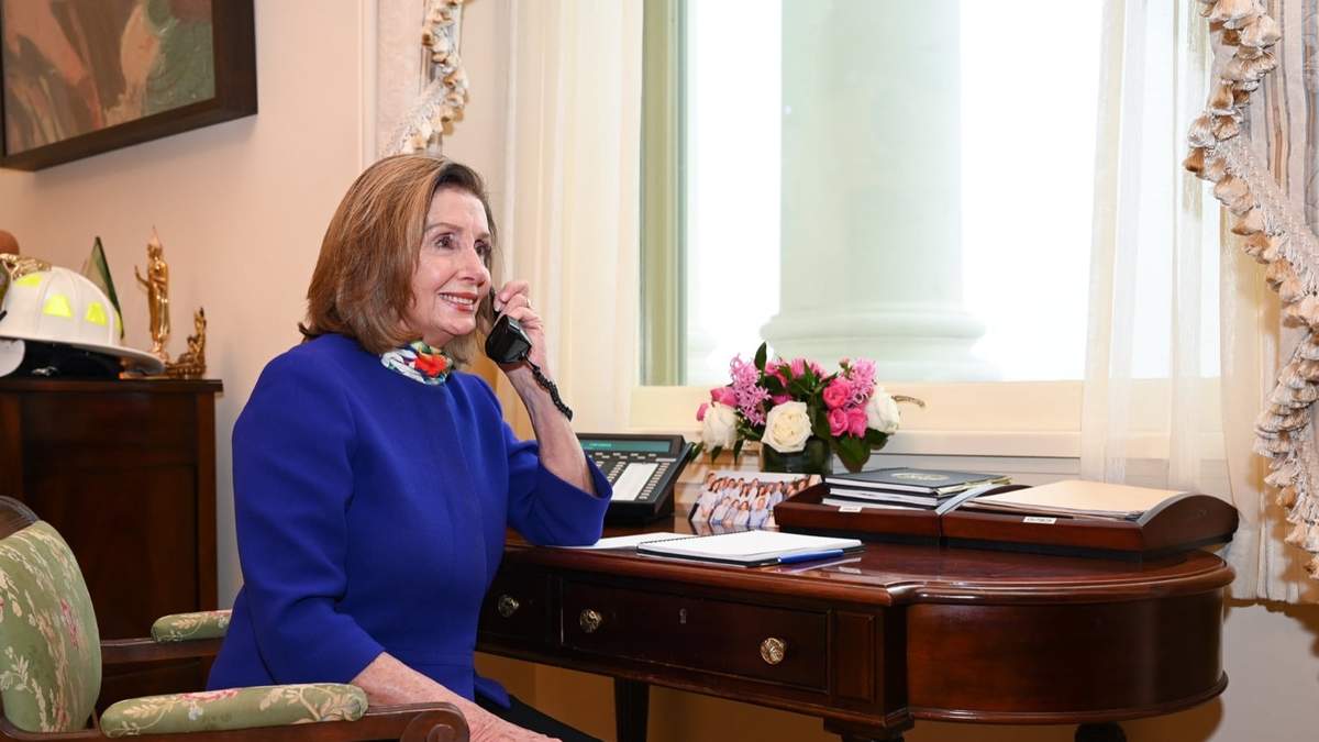La lideresa de los demócratas en el Congreso de EU, Nancy Pelosi. Foto: @SpeakerPelosi