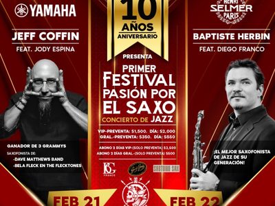 Festival “Pasión por el Saxo”, primera edición con Jeff Coffin y Baptiste Herbin