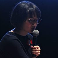 Maki Onishi, Neville Brody y Marna Burnell en el Congreso Internacional de Diseño