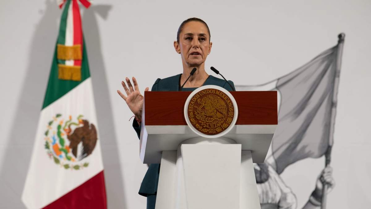 La presidenta Claudia Sheinbaum en la mañanera