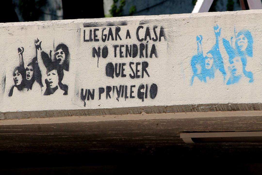 2. Pinta ubicada en Ciudad Universitaria tras la marcha organizada por la desaparición de una estudiante.  Crédito_ José Luis Ochoa_Obturador MX