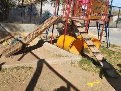 Educación desmintió el deplorable estado de los juegos de los jardines de infantes