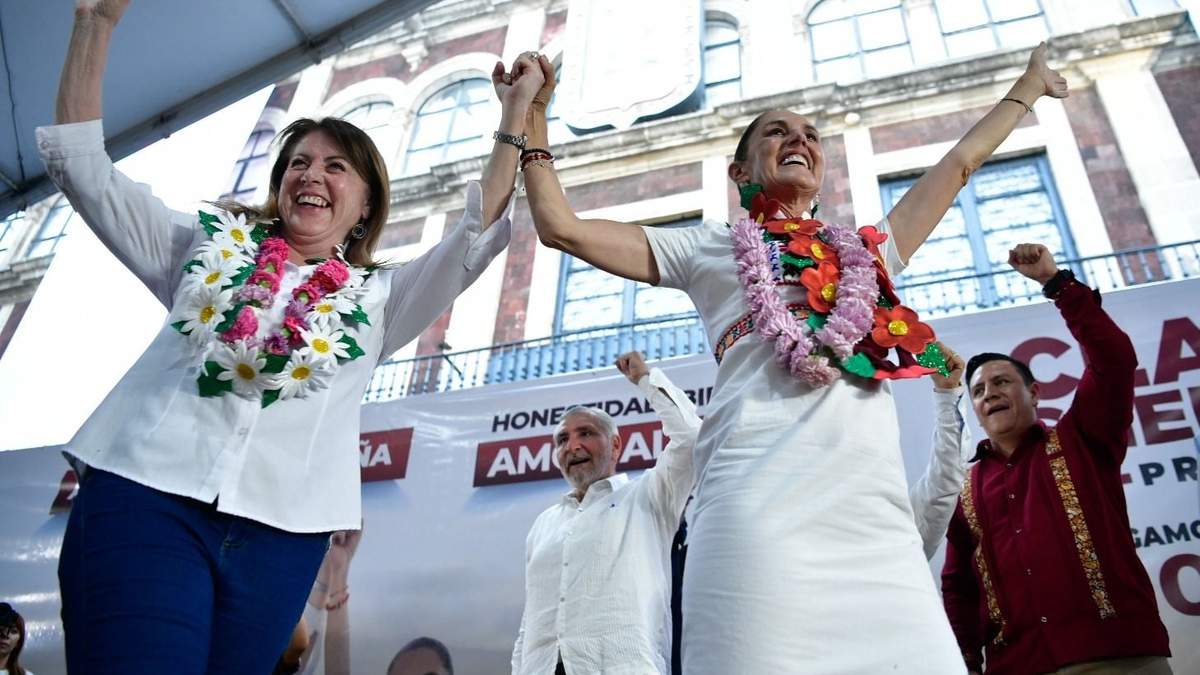 Margarita González Saravia y Claudia Sheinbaum