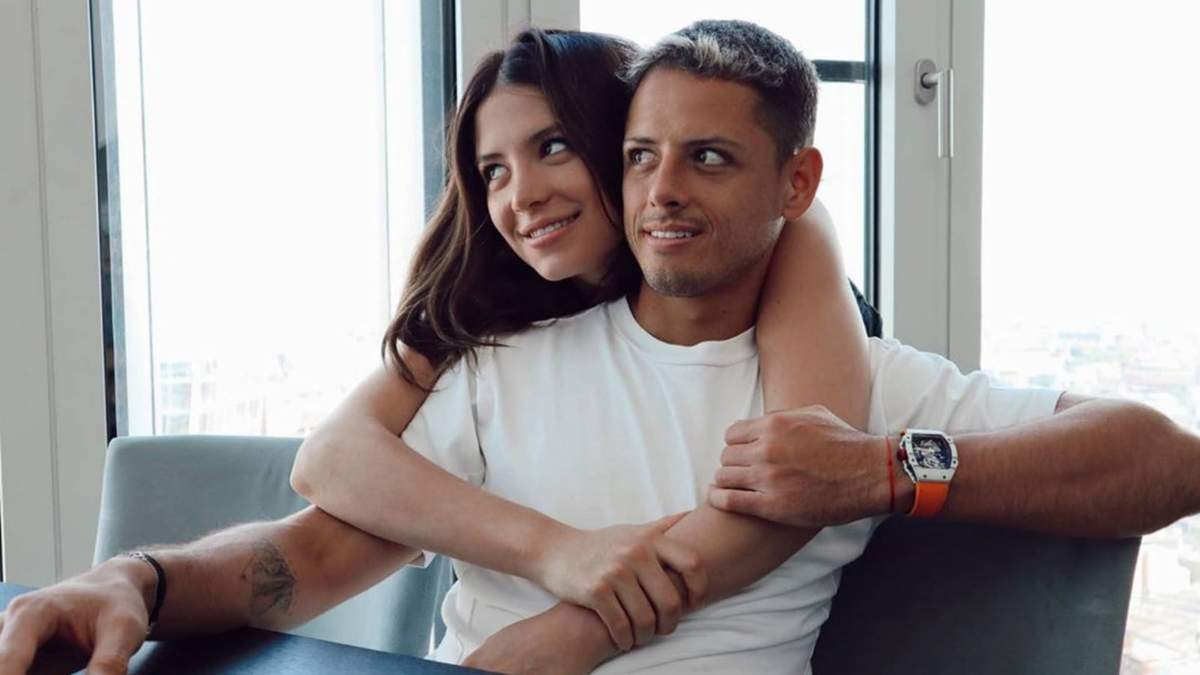 Javier "Chicharito" Hernández y Sarah Kohan. Fuente: (Instagram)