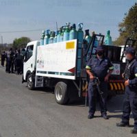 Recuperan camión robado con tanques de oxígeno en el Edomex