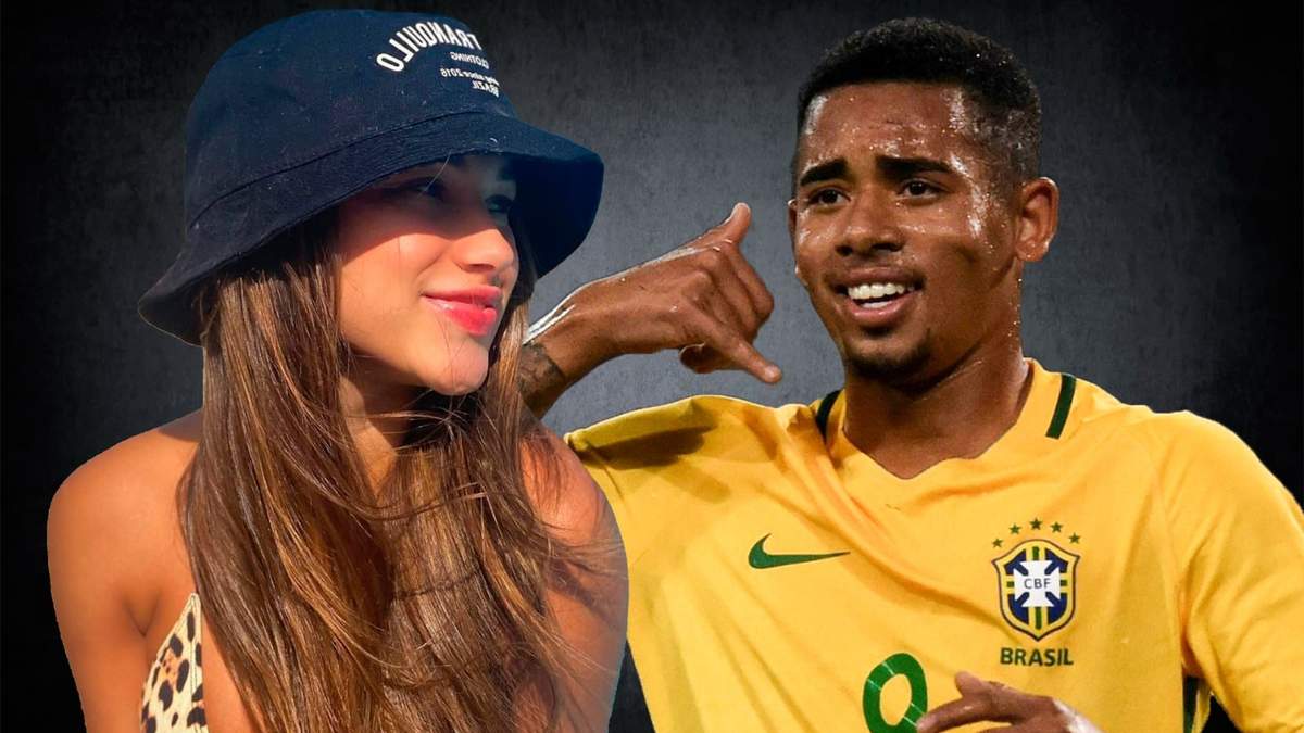 Fernanda Queiroz y Gabriel Jesús. Fuente: (Minuto Neuquén)
