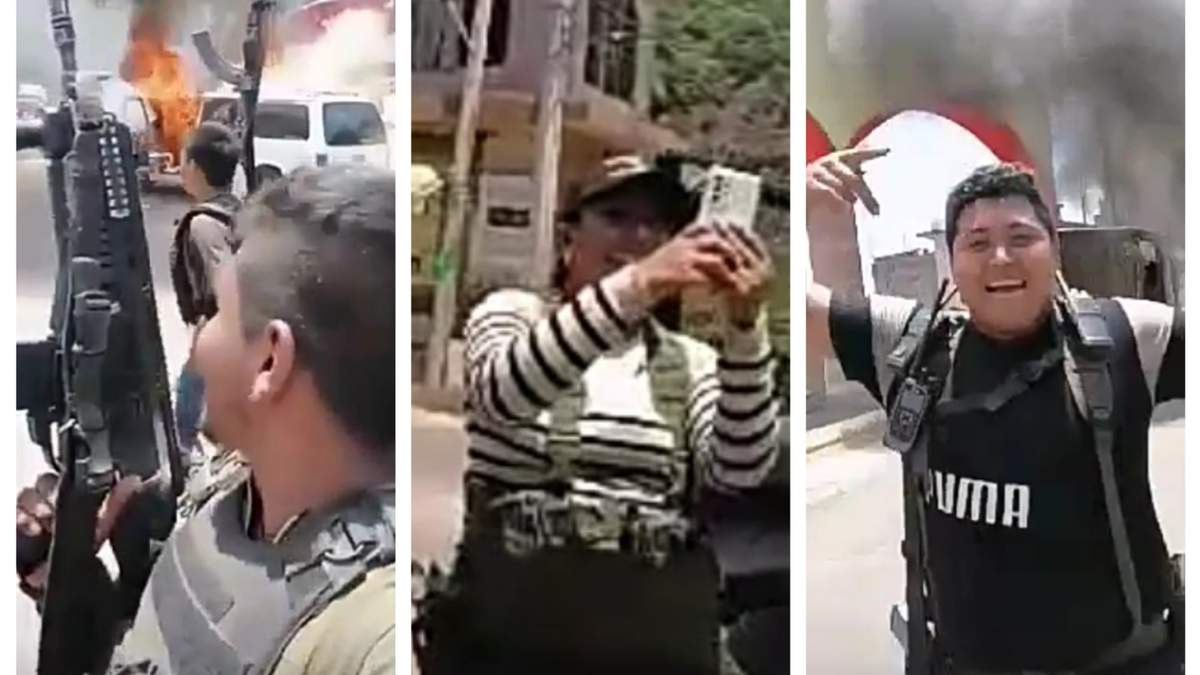 Los sicarios que se grabaron en Tuzantla, Michoacán