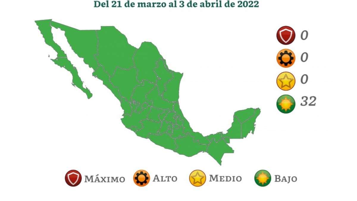Las 32 entidades en riesgo bajo