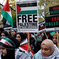 Miles de manifestantes propalestinos protestan en Europa previo a aniversario de ataque