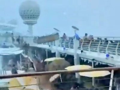 Repentina tormenta desata pánico entre pasajeros de un crucero (Video)