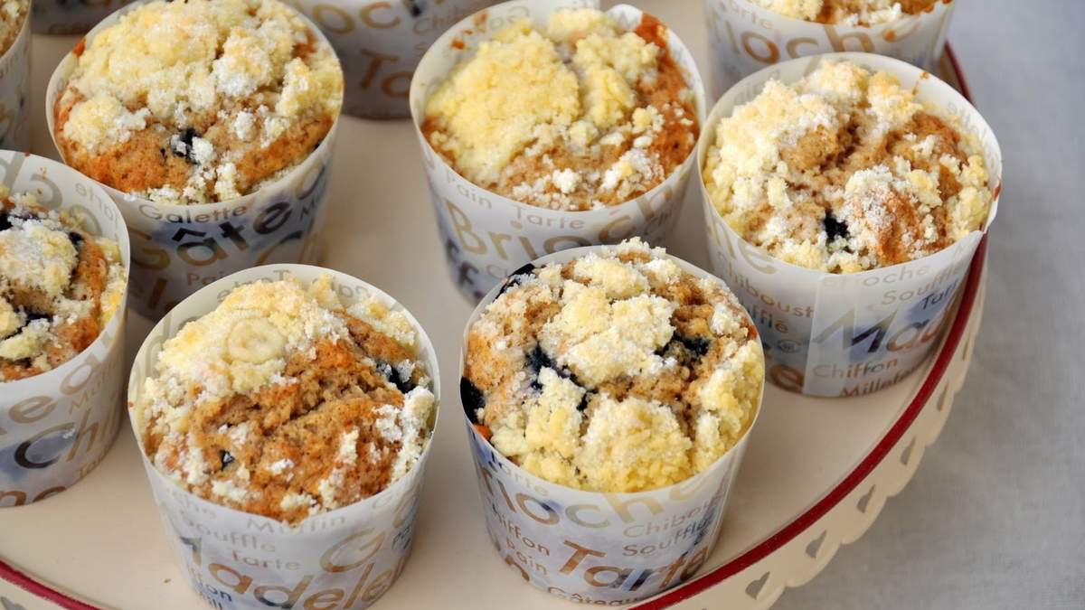 Muffin de arándanos. Fuente: (Handsindough)
