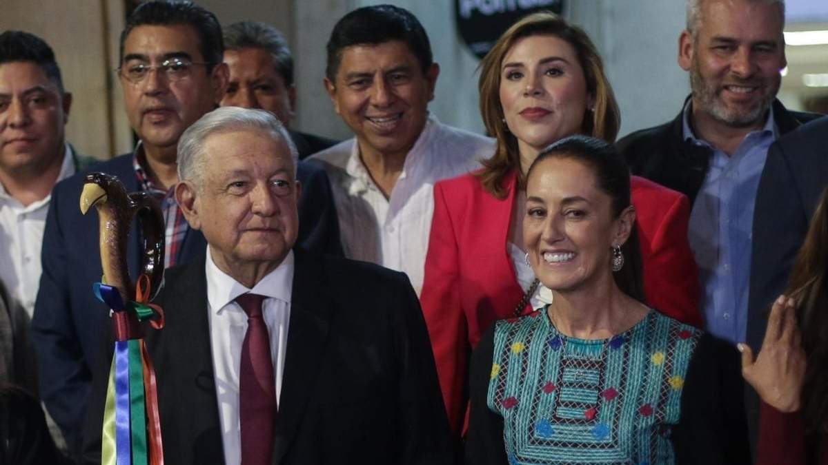 El presidente López Obrador y Claudia Sheinbaum