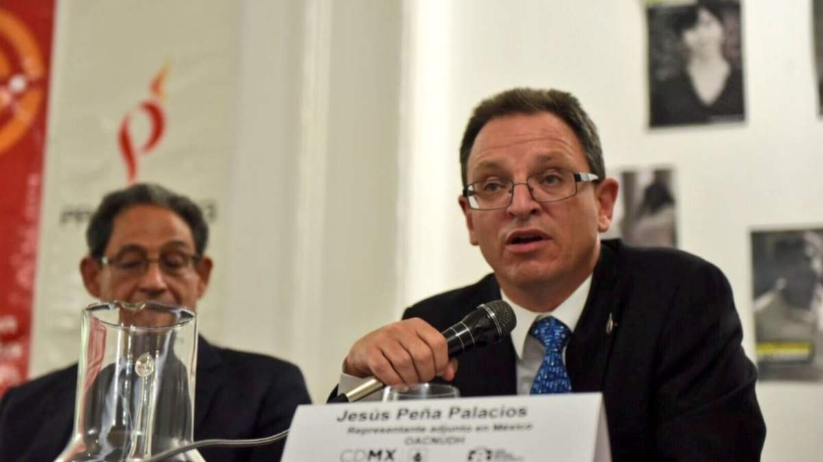 El representante adjunto de la oficina en México de la ONU-DH, Jesús Peña Palacios