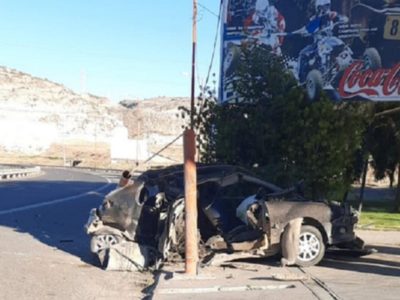 Sobre la ruta 22: un joven sufrió un brutal accidente automovilístico