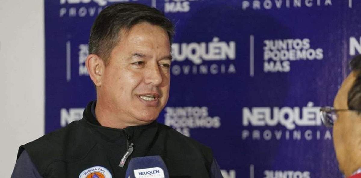 Martín Giusti, subsecretario de Defensa Civil y Protección Ciudadana de Neuquén. Fuente: (Gobierno de Neuquén)
