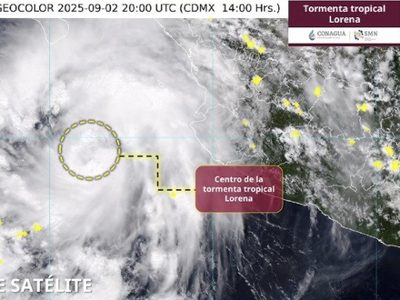 Llaman a extremar precaución por el ciclón Lorena; prevén que sea huracán y toque tierra el viernes
