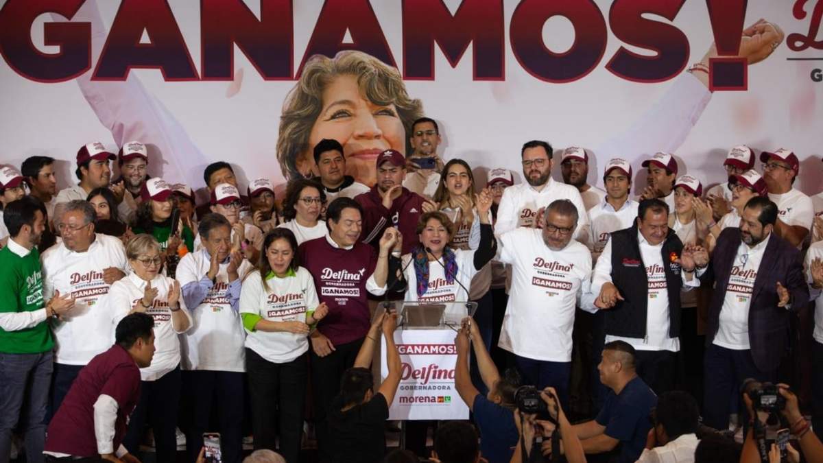 Delfina Gómez se autoproclama ganadora en Edomex