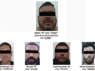 Caen cinco integrantes del CJNG ligados a la desaparición de los cinco jóvenes de Lagos de Moreno
