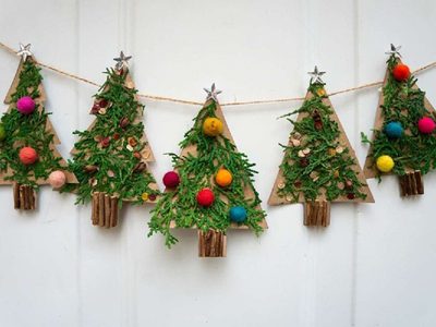 Con un pedazo de cartón y bolitas de Navidad del año pasado: creá este hermoso móvil para decorar tu hogar