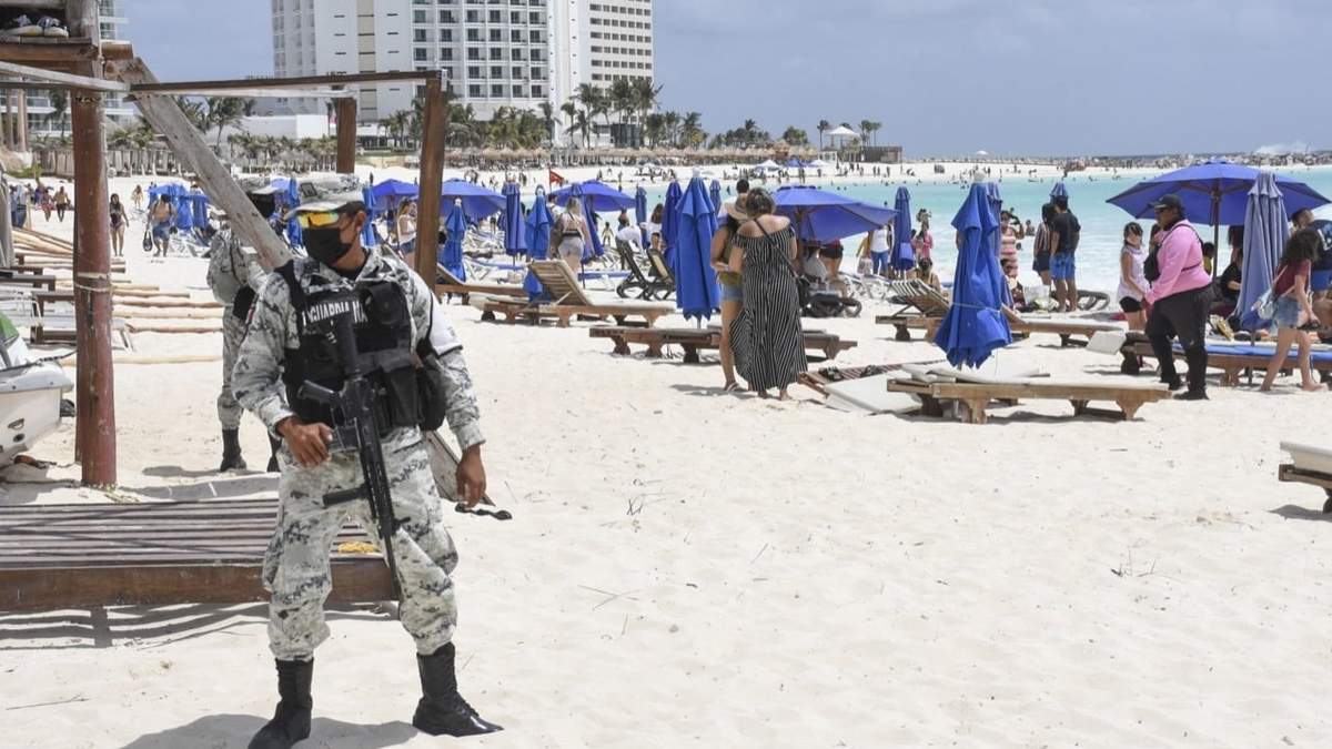 Operativo de la Guardia Nacional en Quintana Roo