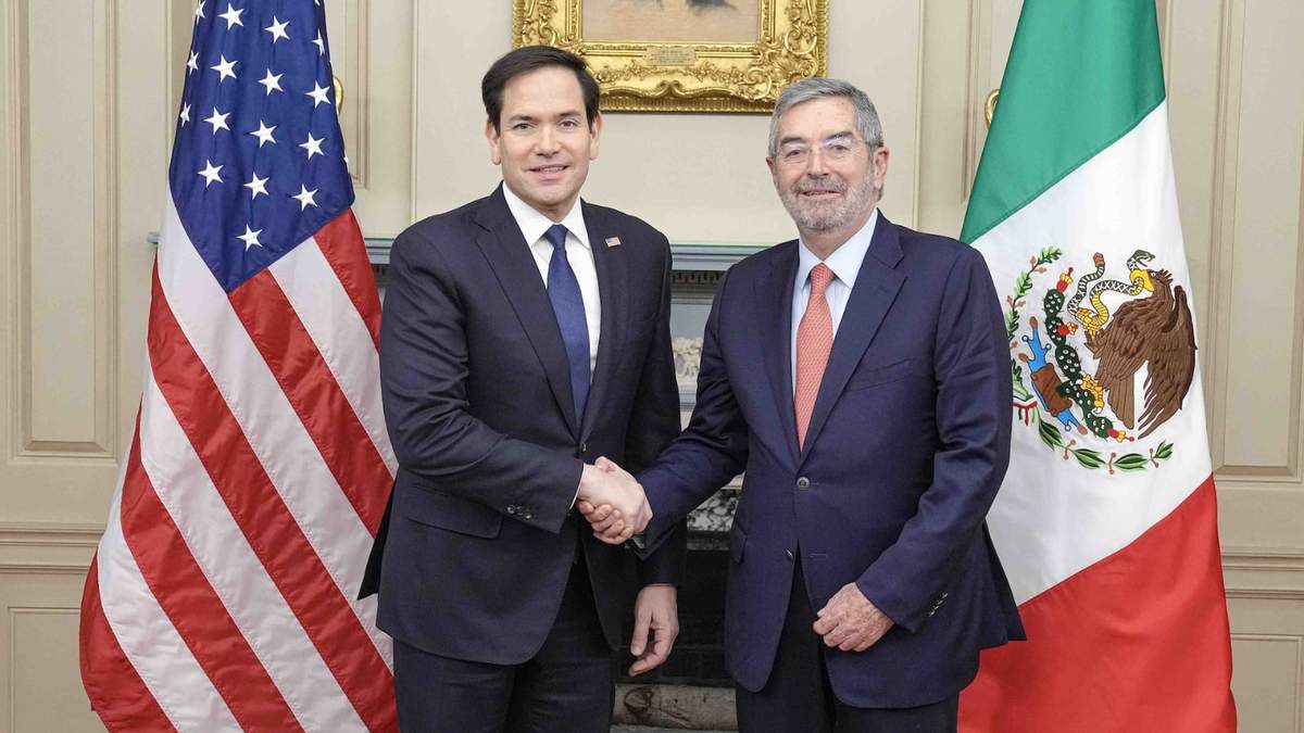 Marco Rubio y Juan Ramón de la Fuente en su reunión del pasado 28 de febrero