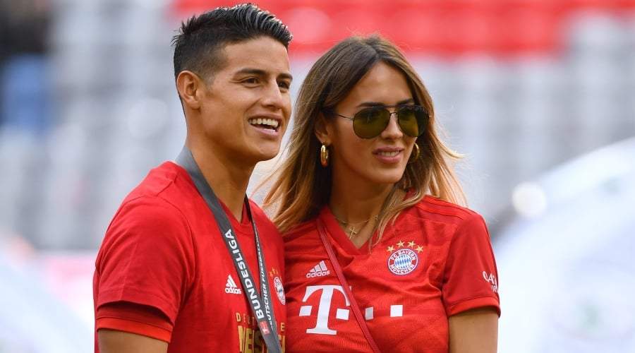 James Rodríguez y Shannon De Lima. Fuente: (Twitter)