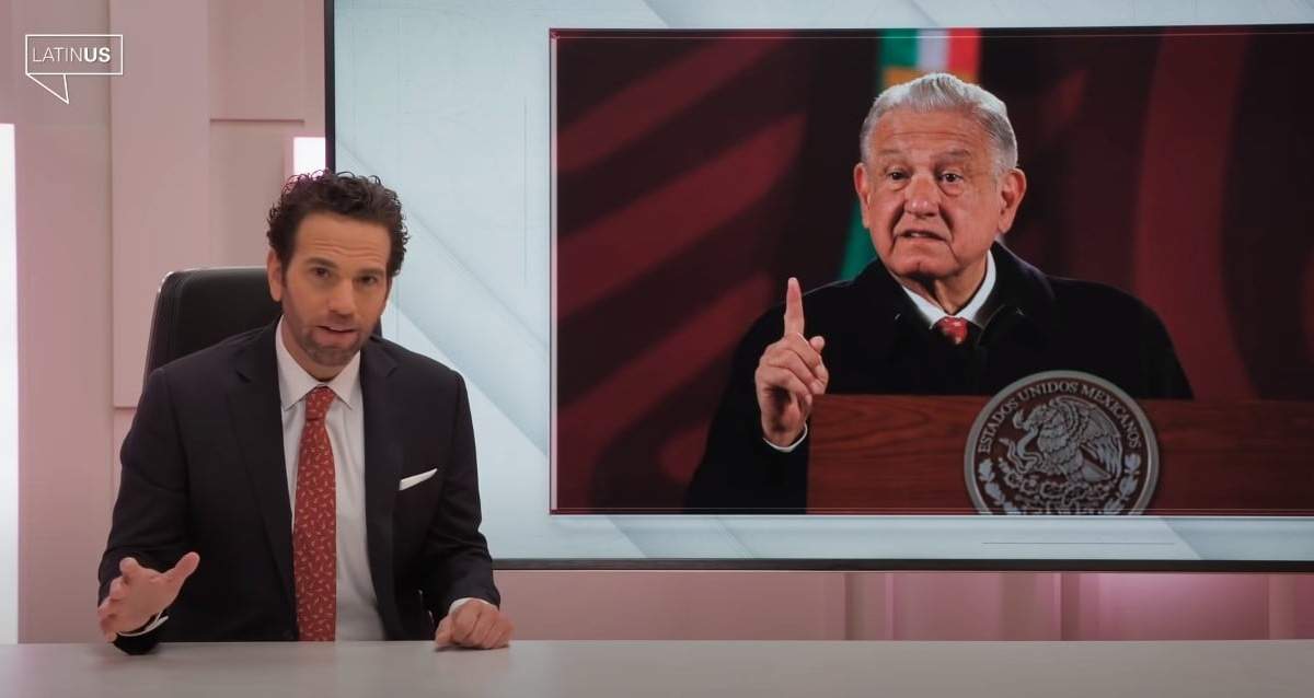El presidente López Obrador y el conductor Loret de Mola