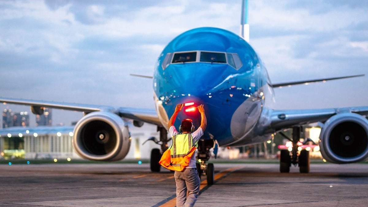 Trabajadores de Aerolíneas Argentinas. Fuente: (Twitter)