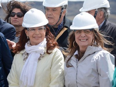 Cristina Fernández de Kirchner recorrió una represa en Santa Cruz