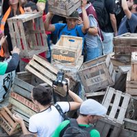 Productores agropecuarios realizan una Feria de Abastecimiento de Alimentos frente a la SRA