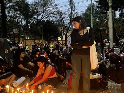 Protestan frente a Embajada de Israel en México por guerra contra Palestina