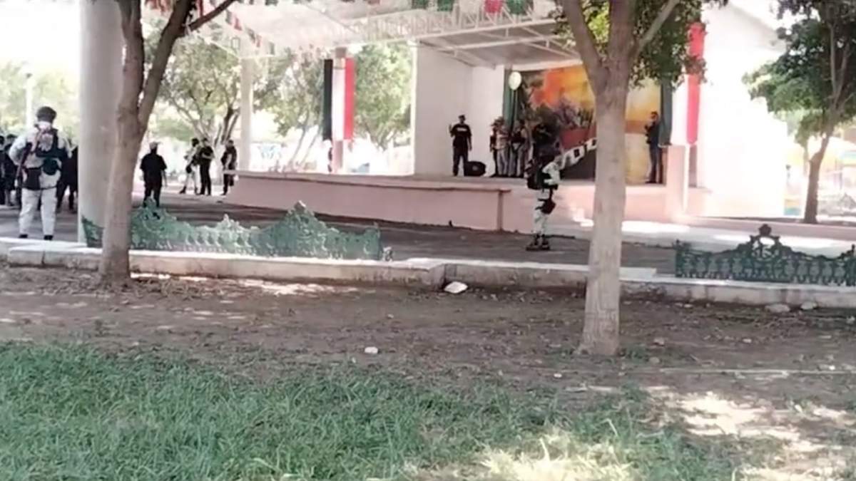 El momento del estallido, captado en video