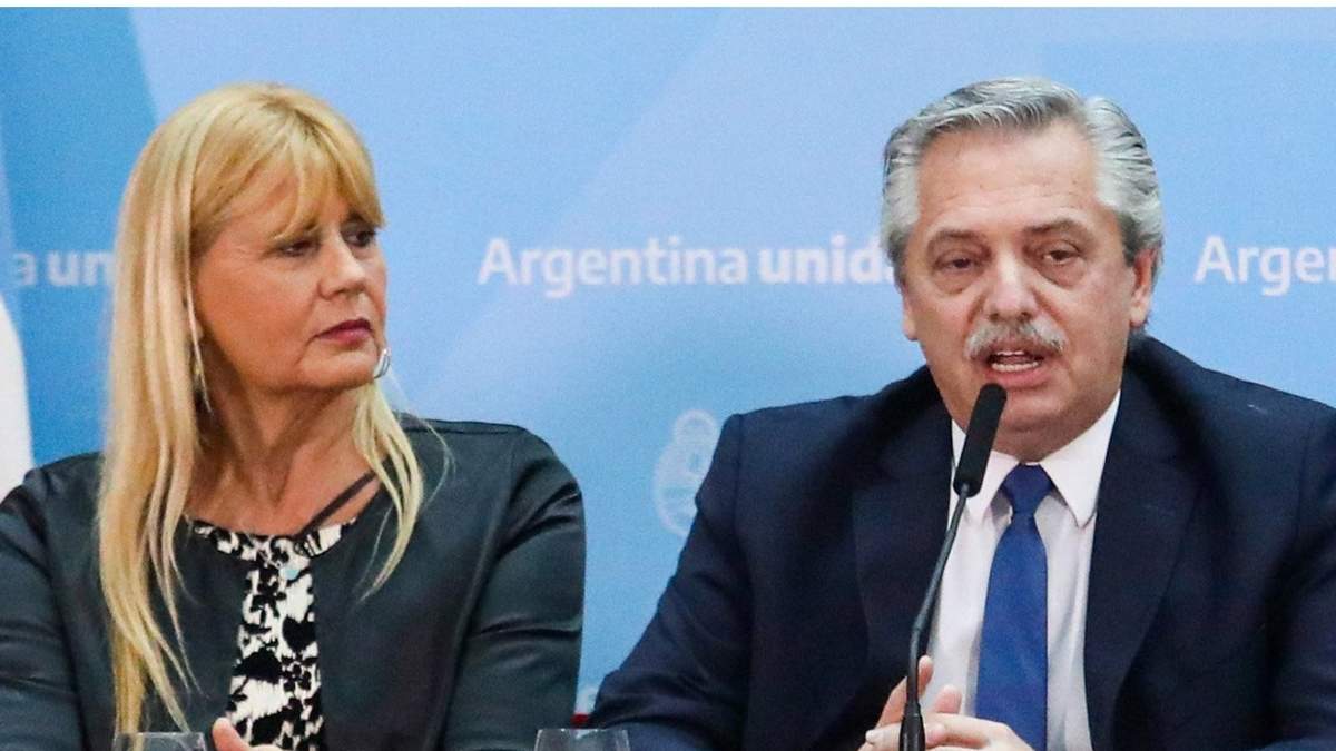 Alberto Fernández y Marcela Losardo. Fuente: (Twitter)