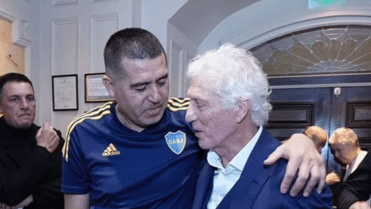 Juan Román Riquelme y José Néstor Pékerman Fuente: (X)
