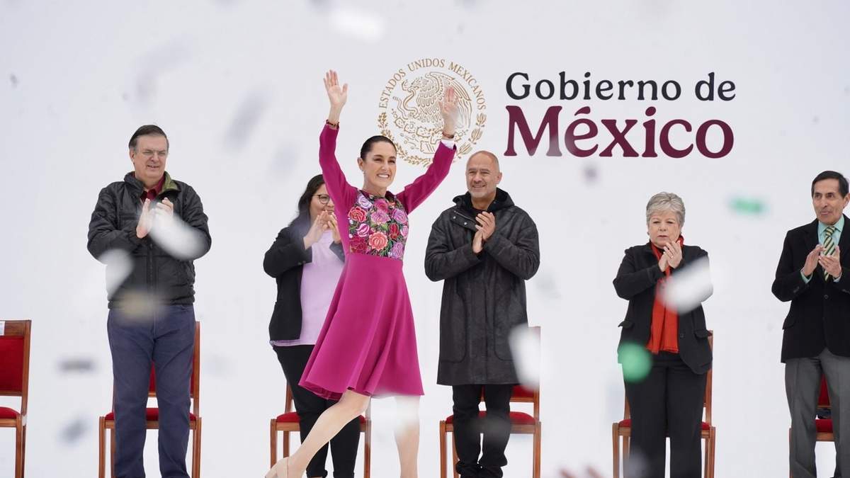 Claudia Sheinbaum en su informe por 100 días de gobierno