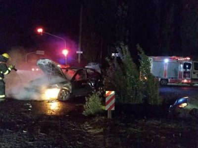 "Heridos y fuego": Grave accidente en J.J. Gómez