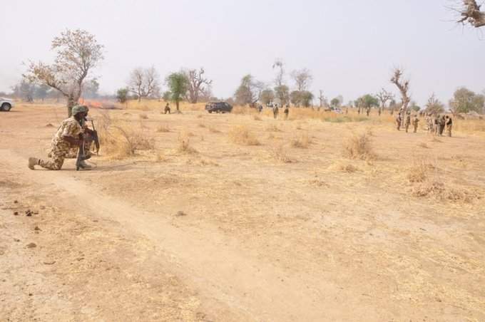 Un soldado en Nigeria